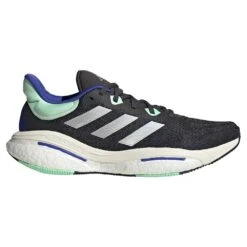 ADIDAS Men's Solar Glide 6 Running Shoe - Carbon/Silver Met/Pulse Mint - Regular (D)